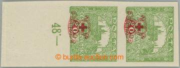 261000 -  Pof.171Nc, 60h green, imperforated, the bottom marginal ver