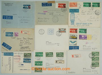 261062 - 1932-1951 SELECTION / 19 mainly Reg and airmail entires addr