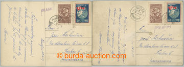 261068 - 1957 sestava 2 čb fotografií zaslaných do Československa