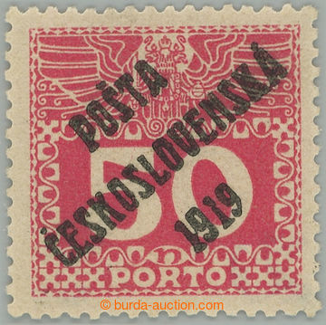 261084 -  Pof.71, Large numerals 50h red, overprint type II.; mint ne