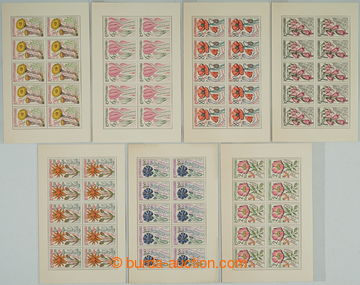 261111 - 1965 Pof.PL1489-1495, Healing Plants, complete set; 1Kčs be