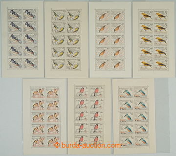 261125 - 1959 Pof.PL1078-1084, Birds, complete set of, value 1,20Kčs