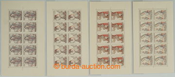 261135 - 1957 Pof.PL968-971, Costumes III.; complete set, several nep