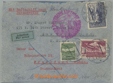 261167 - 1936 ZEPPELIN / 9. Nordamerikafahrt, airmail letter to USA f