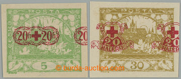 261216 -  PLATE PROOF  added-print C on stmp Hradčany 5h light green