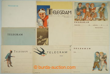 261241 - 1935-1937 comp. 2 pcs of Un decorative telegrams, Lx 10 incl