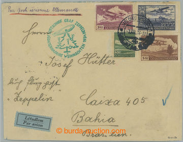 261265 - 1934 ZEPPELIN / SÜDAMERIKAFAHRT WEIHNACHTEN 1934, JABLONEC 