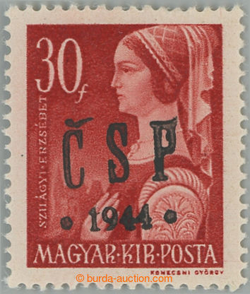 261302 - 1944 CHUSTSKÝ OVERPRINT / Majer C23, 30f red; mint never hi