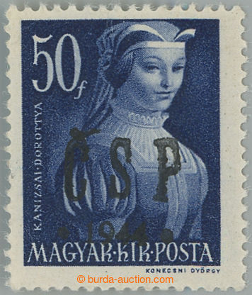 261303 - 144 CHUSTSKÝ OVERPRINT / Majer C24, 50f blue; mint never hi