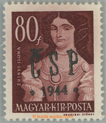 261304 - 1944 CHUSTSKÝ OVERPRINT / Majer C26, 80f red-brown; mint ne