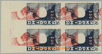 261306 - 1945 Majer PLATE PROOF 3-3bN, I. definitive issue, Pěst 200