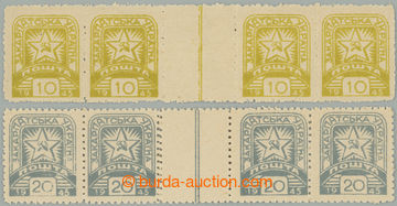 261324 - 1945 Majer Mv10 + Mv11, III. definitive issue, Hvězda, valu