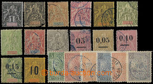 26134 - 1896 - 1912 selection of 20  pcs stamp., larger part Allegor