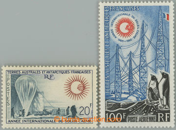 261343 - 1966 Mi.29-30, Mezinárodní rok IQSY 20Fr a letecká 100Fr;