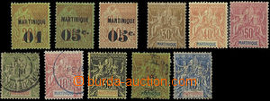 26135 - 1888 - 1906 comp. 11 pcs of stamp., c.v.. 330 MiM, various q