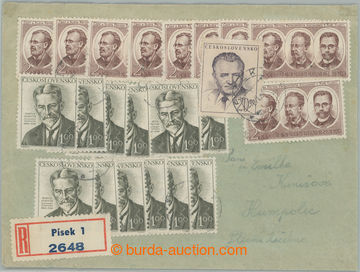 261371 - 1953 SCHODOVITÁ FRANKATURA / Reg letter to Humpolec franked