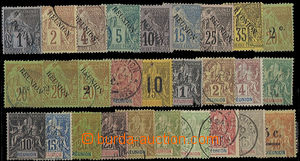 26142 - 1891 - 1912 selection of 28 pcs of stamp. i.a. Mi.25 used, 4