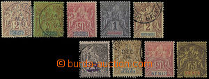 26143 - 1880 BENIN + DIEGO SUAREZ, comp. 9 pcs of stamp.