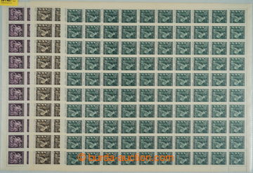 261467 - 1943-1944 COUNTER SHEET / Pof.102, 116-117, selection of čt