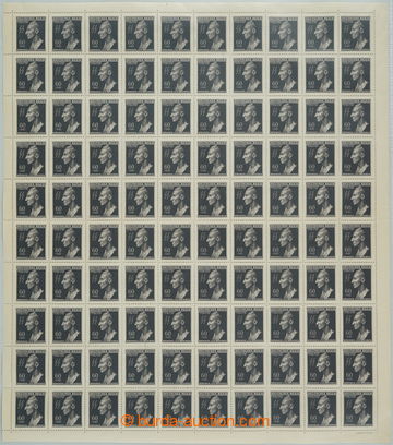 261469 - 1943 COUNTER SHEET / Pof.111, Heydrich 60+440h, complete 100