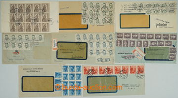 261504 - 1953 VÍCENÁSOBNÉ FRANKATURY / comp. 10 pcs of letters, fr