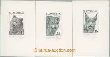 261523 - 2001 PLATE PROOF Zber.240-242, Nature Protection 14Sk - 16Sk