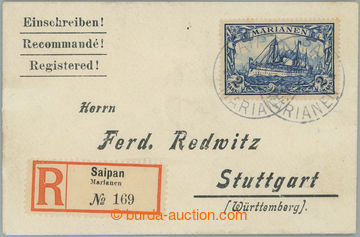 261558 - 1914 Reg letter of small format to Germany, with Emperor´s 