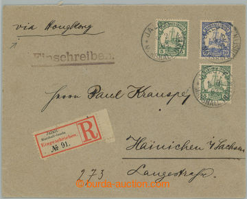 261561 - 1903 Reg letter to Germany, with Emperor´s Yacht 2x 5Pf + 1