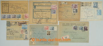 261583 - 1947-1953 comp. 7 pcs of entires franked with. air stamp. va