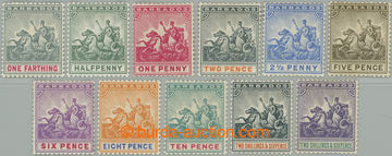 261657 - 1892-1903 SG.105-115, Coat of arms 1F - 2Sh6P, wmk Crown CA;