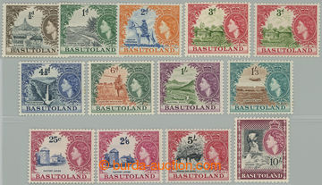 261664 - 1954-1958 SG.43-53, Alžběta II. - Motivy ½P - 10Sh, mj. v