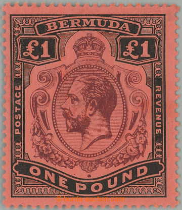 261675 - 1918-1922 SG.55, George V. £1 violet-black / red, wmk Mult 