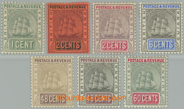 261681 - 1900-1903 SG.233-238, Fregata Sanbach 1c - 60c, kompletní s