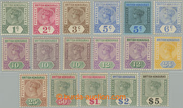 261684 - 1891-1901 SG.51-65, Viktorie 1c - $5; kompletní série po n