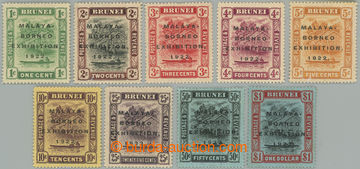 261697 - 1922 SG.51-59, Brunei River 1c - $1; kompletní série s př