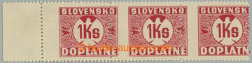 261716 - 1940 Sy.D8Y VV, Doplatní (II) 1Ks červená, levá krajová