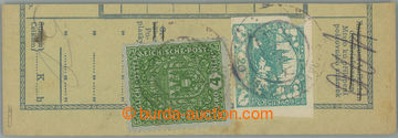 261750 - 1919 ZNAK VELKÝ FORMÁT 4 Koruna / parcel dispatch card seg