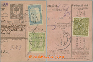 261756 - 1919 HUNGARY + AUSTRIA + CZECHOSL. FRANKING / larger part Hu