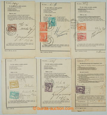 261817 - 1920 POPTÁVACÍ SHEET - VÝSTŘIŽKY/ comp. 6 pcs of cut-sq