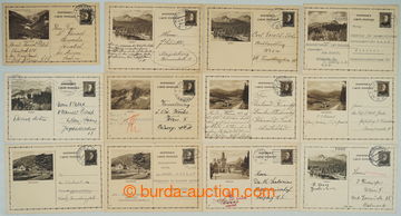 261835 - 1931-1937 SELECTION of / 12 pcs of PC abroad addressed to Ge