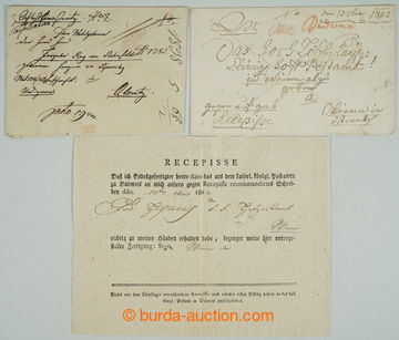 261838 - 1802-1838 CZECH LANDS / 2 interesting letters with hand-made