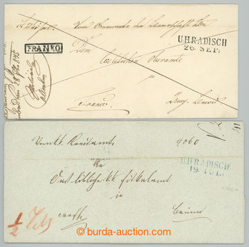 261842 - 1845-1849 CZECH LANDS / 2 letters U:HRADISCH blue and U:HRAD