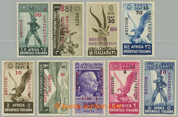 261857 - 1941 Brit. occupation in Somalia / issue Mogadisho, Sass.1-9