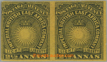 261870 - 1890-1895 SG.7cb, Light and Liberty 2 ½Anna black / bright 