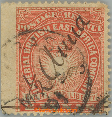 261882 - 1891 SG.23, Provisional MOMBASA 2½ Ann with hand-made trans