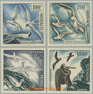 261898 - 1955 Yv.55-57, letecké Ptáci 100Fr - 1000Fr; nepatrné sto