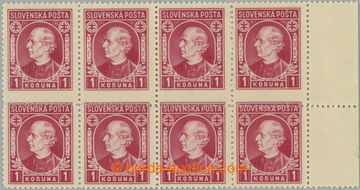 261922 - 1939 Sy.30YA production flaw, Hlinka 1Ks red with wmk, R mar