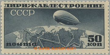 261936 - 1931 Mi.400BYb, Zeppelin 50k černo-modrá; bezvadný exempl