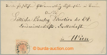 261944 - 1850 letter with Coat of arms 3 Kreuzer IIIb type on machine