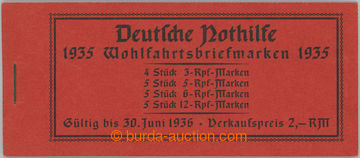 261956 - 1935 STAMP BOOKLETS / Mi.MH.41, stamp booklet Nothilfe; comp